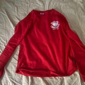 Classic Red Kids Long Sleeve Tee